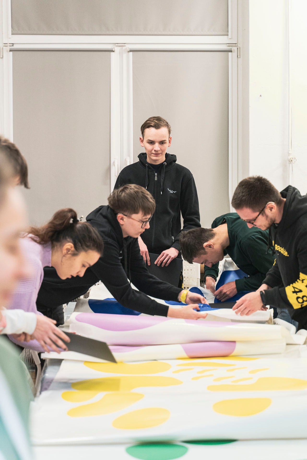 Workshops for the d/Deaf youth inspired by the “Accessible Collection” exhibition, conducted by Wioletta Stępniak and Agata Sztorc-Gromaszek, interpretation: Ewelina Lachowska