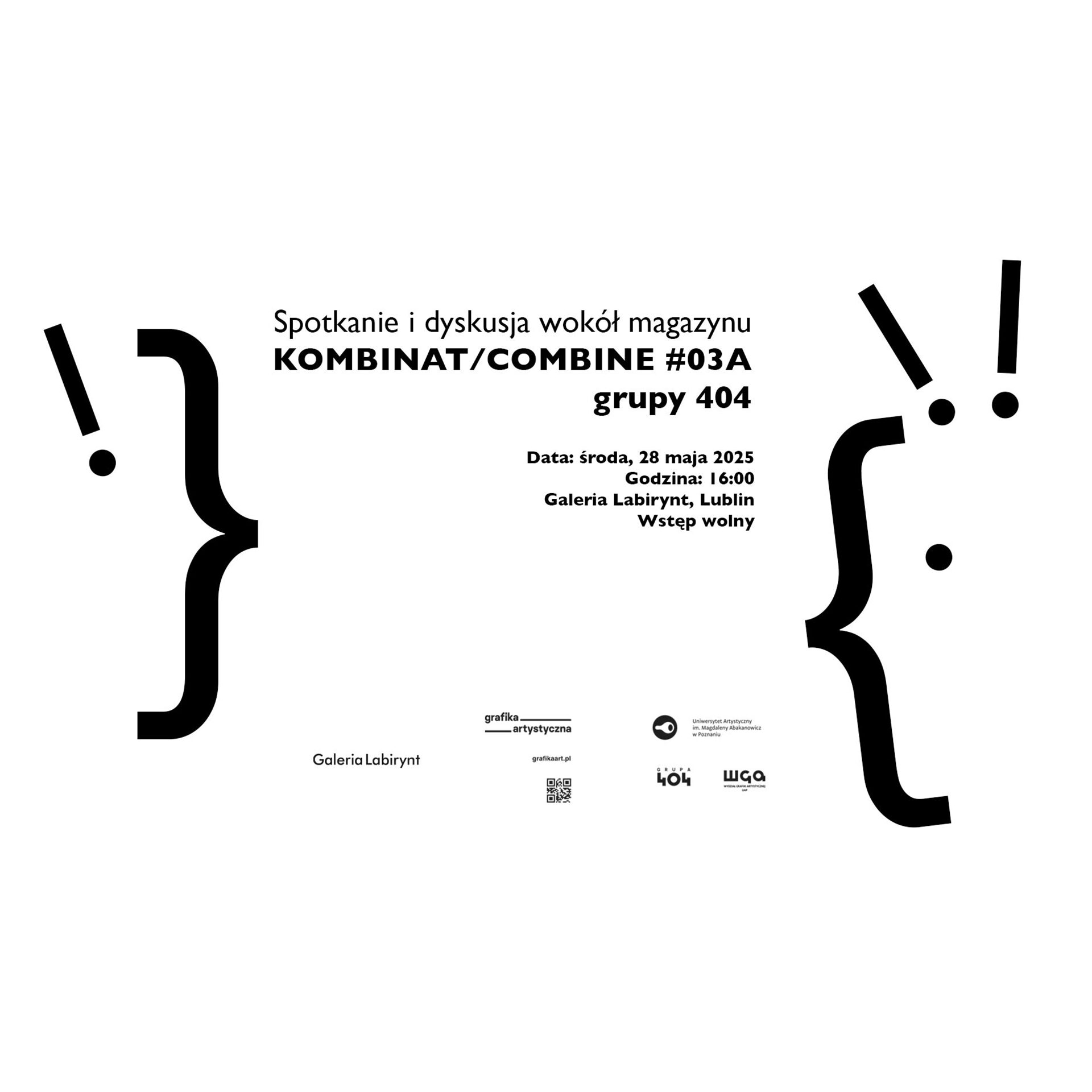Spotkanie i dyskusja wokół magazynu KOMBINAT/COMBINE #03 grupy 404