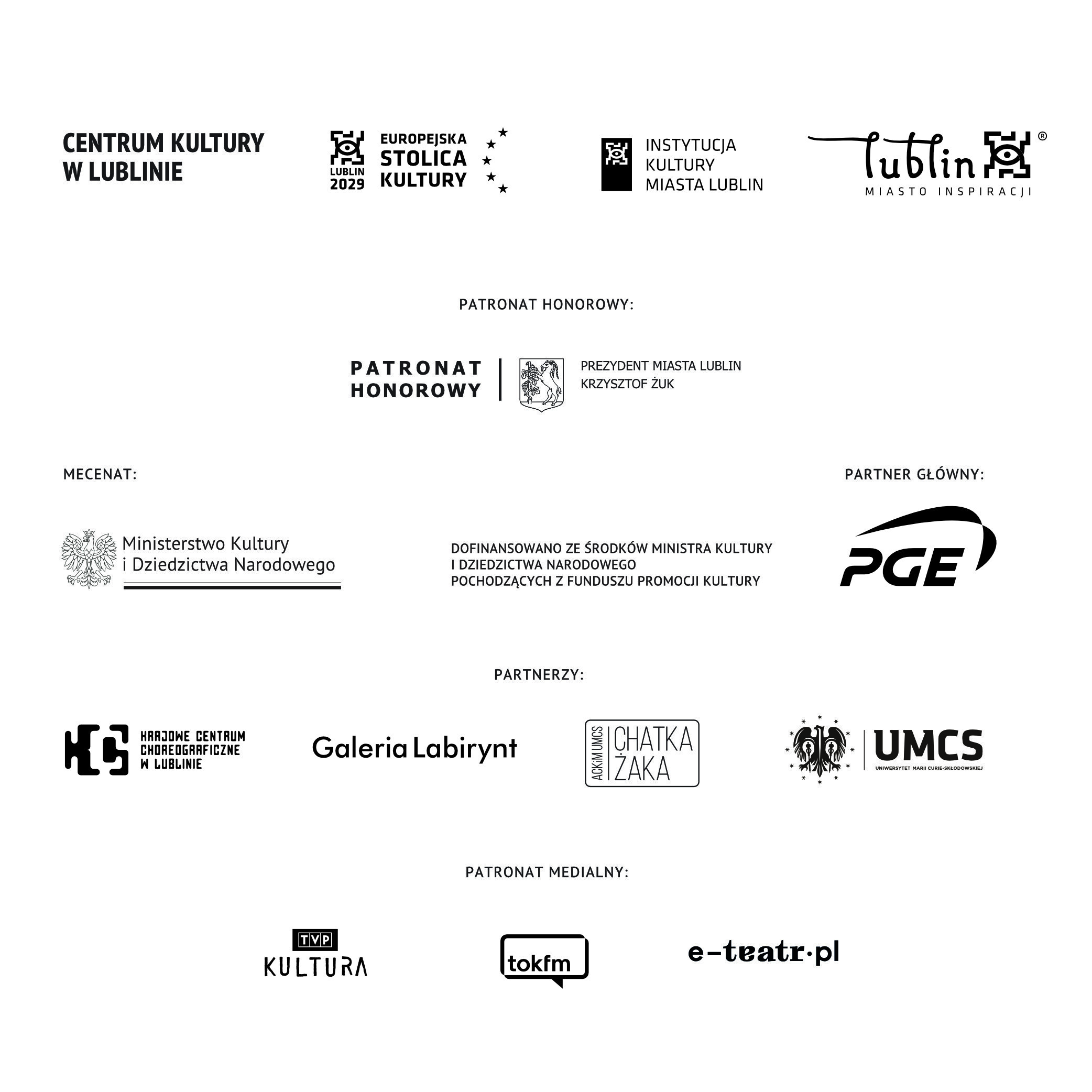 Belka z logotypami